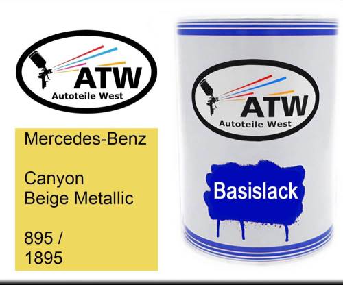 Mercedes-Benz, Canyon Beige Metallic, 895 / 1895: 500ml Lackdose, von ATW Autoteile West.